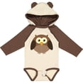 thumbnail image 3 of Inktastic Owl Fat Brown Boys or Girls Long Sleeve Baby Bodysuit, 3 of 5
