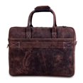 thumbnail image 5 of Bolso De Cuero Para Computadora Portátil De 18 Pulgadas Para Hombres Maletín De Cuero Genuino Bolso De Negocios Bolso De Mensajero Hecho A Mano Vintage Y Bolso De Hombro Marrón Para Trabajo De Oficina, 5 of 5