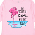 thumbnail image 4 of Inktastic Not Going to Deal with This Today- sleeping flamingo Boys or Girls Long Sleeve Toddler T-Shirt, 4 of 5