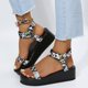 thumbnail image 1 of Sandalias de playa con cuña nueva para mujer Wmkox8yii nm7068, 1 of 8