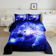 thumbnail image 2 of Manfei 3D Outer Space Comforter Sets, Psychedelic Planet Comforters & Duvets, Starry Sky Reversible Bedding Comforter Set, Super Cozy Bedroom Decor, 2-Piece, 2 of 8