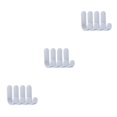 thumbnail image 4 of Moyic Juego de 4 Uds. De ganchos para toallas, colgador de puerta de plástico, colgador de pared autoadhesivo, colgador de sombreros, Type1 NO1, 4 of 6