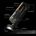 thumbnail image 7 of DNA Motoring For Glossy Black / Gold LED Light Mini Handheld Cordless Motorized Brush Car Vacuum Cleaner Cleaning Kit, 7 of 7