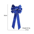 thumbnail image 3 of Lazo de puerta de Navidad perfecl Colgante de lazo grande Azul, 3 of 8