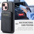 thumbnail image 2 of Cutyskin for iPhone 14 Wallet Case, Detachable Credit Card Holder [RFID Blocking] [Compatible with MagSafe] Premium PU Leather Kickstand Back Flip Magnetic Clasp Shockproof Case, Black, 2 of 10