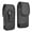 Black, variant on 6.5-inch Vertical Black Nylon Universal Cell Phone Holster Pouch with Card Slots and Belt Clip