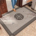 thumbnail image 4 of Alfombra de entrada al aire libre con estampado de estilo chino, alfombra decorativa lavable, alfombra antideslizante, fácil de limpiar, felpudo resistente a las arrugas, 4 of 5