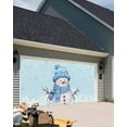 thumbnail image 4 of Christmas Garage Door Banner Cover 6 x 13 ft, Christmas Snowman White Snowflakes Blue Christmas Garage Door Decorations Holiday Christmas Backdrop Decor for Winter New Year Xmas Party, 4 of 6