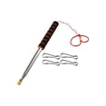 thumbnail image 1 of 1Pcs 3 Meters Telescopic Handheld Flagpole with 4 Clips for Displaying Flags Banners Signs Telescopic Flag Pole Tools, 1 of 8