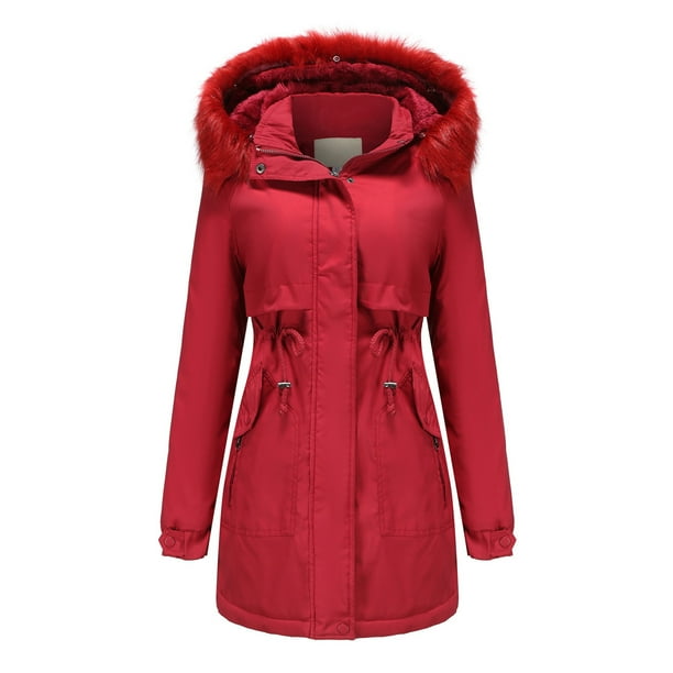 Moda casual mujer invierno sólido con capucha cordón cintura cremallera acolchado abrigo blusa Fridja po128