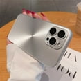 thumbnail image 1 of Luxury Laser Aurora CD Pattern Matte Case For iPhone 16 15 14 13 12 11 Pro Max Plus Soft Bumper Shockproof Armor Hard Back Cover Silver for iphone13 Pro(6.1"), 1 of 6