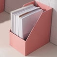 thumbnail image 3 of 3X Revistero de Papel Kraft Soporte para Libros Grande con Sujetalibros Soporte de Archivo Organizador de Documentos Plegable Estante de Almacenamiento de Oficina, 3 of 5