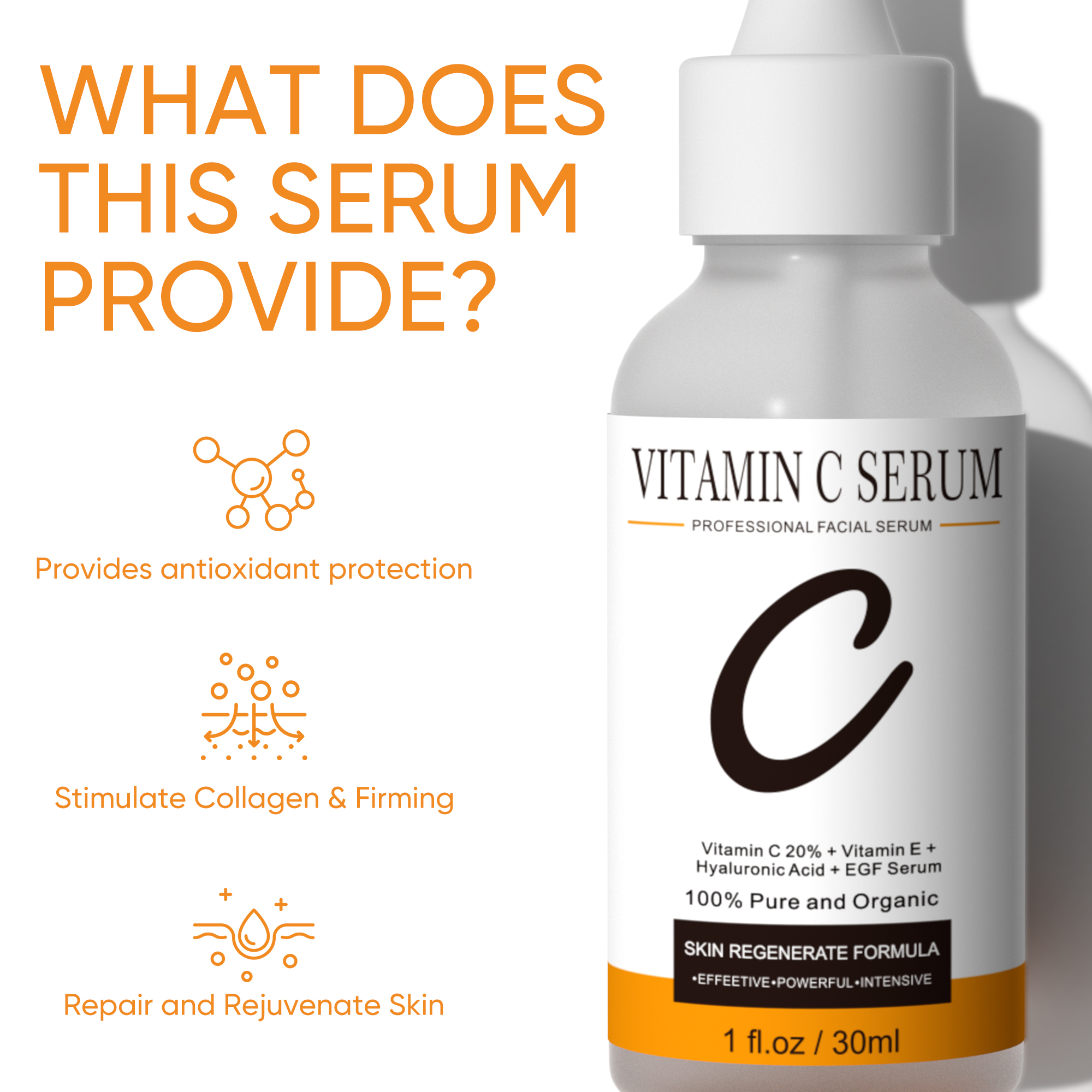 Grocerism 20% Vitamin C Facial Serum, 1 fl oz photo 4