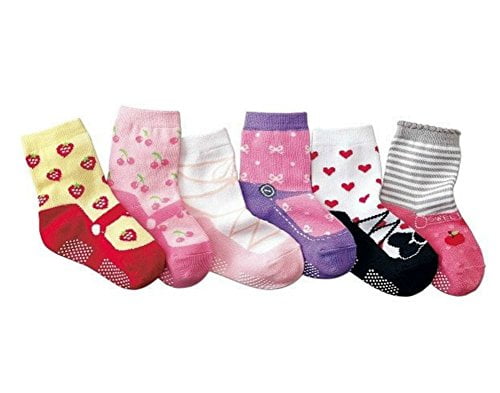 StylesILove Non Slip Sneaker Design Baby Boy Socks 6 Pairs 1-3 Years