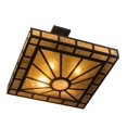thumbnail image 5 of Meyda Tiffany 194822 Mission Prime 4 Light 31" Wide Semi-Flush Square Ceiling Fixture -, 5 of 7