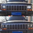 thumbnail image 3 of 300W 7in LED Car Headlight Aluminum Shell Square Front Lamp Fits for Jeep Wrangler, 3 of 5