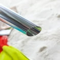 thumbnail image 2 of 6ft Italian Market Tilt Umbrella Home Sun Patio Black Stripe - Beach Pole, 2 of 11
