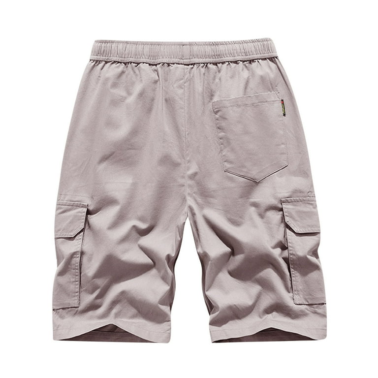 Walmart mens elastic waist cheap shorts