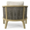 thumbnail image 6 of Simpli Home Parkside 32 inch Wide Contemporary Outdoor Conversation Chair (Set of 2) in Natural Polyester Fabric, Fully Assembled, 6 of 8