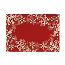 WEGFTDUOP Christmas Decorative Placemats Heat-resistive Washable Table Placemats Linen Placemats Party Holiday Decorations Suitable For Kitchen Dining Holiday Parties Holiday Products