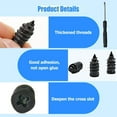 thumbnail image 3 of Tire Repair Nails Kit with 2 Sizes, 2026 Upgrade Screw in Tire Repair Kit with Box and Screwdriver, Fast Self-Service Rubber Nails Tire Repair, for Tire Puncture Repair (60Pcs), 3 of 6