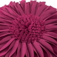 thumbnail image 5 of JWH 3D Handmade Decorative Aesthetic Velvet Flower Pillows for Room Decor 12inch Carmine, 5 of 8