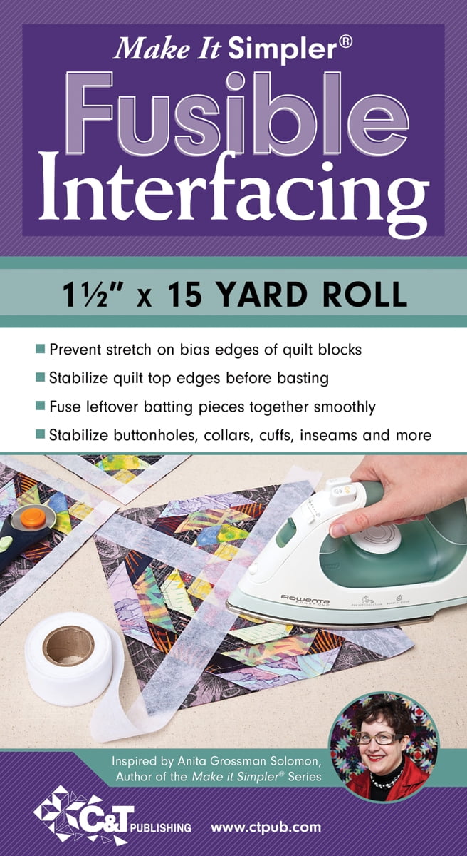 Make It Simpler Fusible Interfacing 1-1/2' x 15 Yards