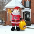 thumbnail image 4 of Kansas City Chiefs Inflatable Santa, 4 of 5