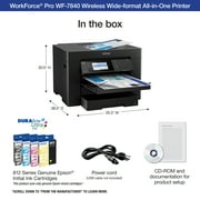 Epson WorkForce Pro WF-7840 Wireless All-in-One Wide-format Printer with Auto 2-sided Print up to 13 x 19, Copy, Scan and Fax, 50-page ADF, 500-sheet Paper Capacity, and 4.3 Color Touchscreen