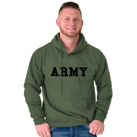 United States Army Military Unisex Plus Fleece Graphic Hoodie Brisco Brands 2X