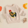 thumbnail image 3 of Okbabeha Toddler Baby Girl Boy Farm Outfits Clothes Embroidery Animals Sweatshirt Tops Long Sleeve Shirt Fall Winter Clothes, 3 of 7