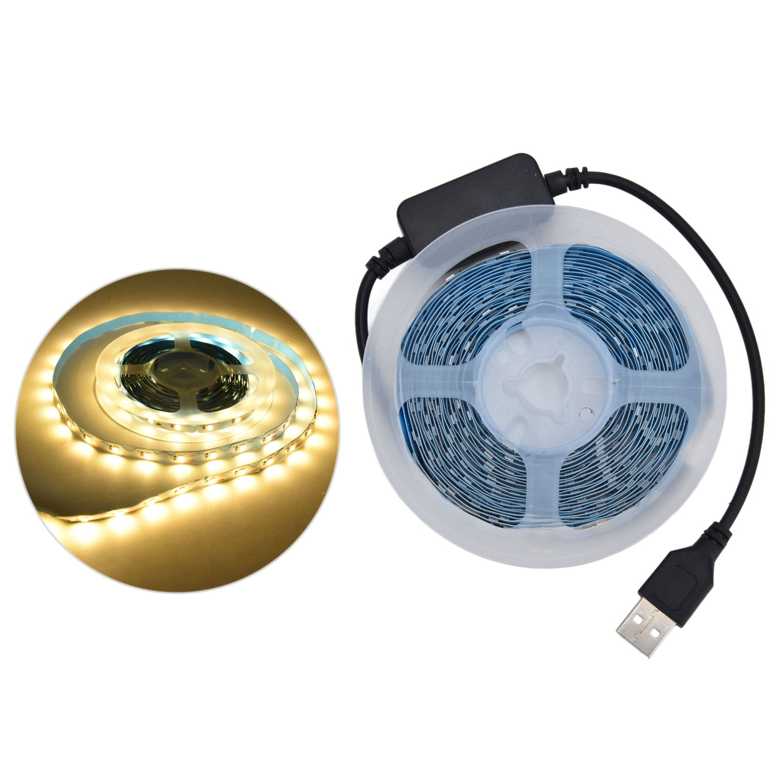 Mgaxyff LED Closet Light Strip 5V USB Motion Activated Light Strip Warm