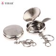 thumbnail image 1 of Small Sweet Stainless Steel Square Pocket Ashtray Metal Ash Tray Pocket Ashtrays With Lids Portable AshtrayD He Qiyong unisex, 1 of 1