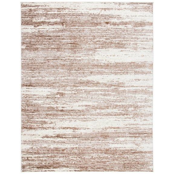 SAFAVIEH Skyler Walter Abstract Area Rug, Brown/Ivory, 8' x 10'