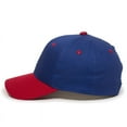 thumbnail image 5 of Outdoor Cap GL-271 Mid to Low Profile Basic Cotton Twill-Royal/Red-Adult, 5 of 8