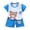 K4-Blue, variant on Baby Boy Summer Clothes Funny Graphic T Shirt Outfits Short Sleeve Top T shirt shorts Set 2 Piece, Blue 12-18M