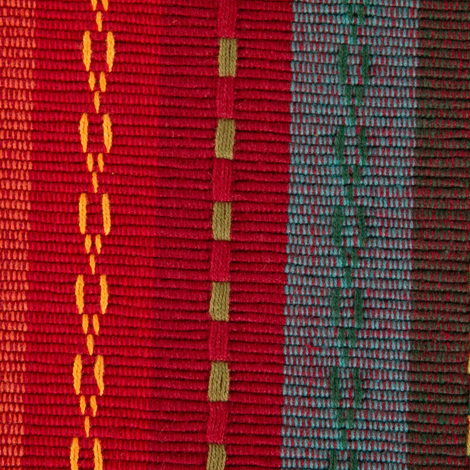 Spice Tonal Stripe With Fringe Table Runner