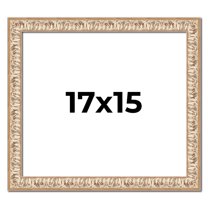 17x15 Frame White Real Wood Picture Frame Width 1.5 inches | Interior Frame Depth 0.5 inches |