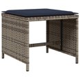 thumbnail image 2 of vidaXL 15 Piece Garden Dining Set with Cushions Grey Poly Rattan, 2 of 5
