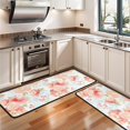 thumbnail image 3 of Kitchen Rugs Sets Of 2,Pioneer Flower Floral Print Pattern Anti Fatigue Kitchen Mat Rugs Non Slip Washable,Decorative Kitchen Floor Mats for Kitchen,Sink,Laundry,17"x47"+17"x47", 3 of 5