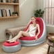 thumbnail image 2 of Sofá Silla Perezosa Inflable PVC Flocking para Camping Party Beach, 2 of 9