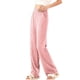 thumbnail image 5 of Pantalones largos para niños, de color liso, con cintura elástica y bolsillos laterales, holgados y transpirables, para dormir, de poliéster., 5 of 5