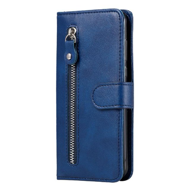 Estuche de Cuero PU con Cierre para Samsung Galaxy A73 5G , Funda Protectora con Billetera y Correa