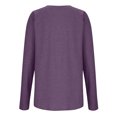 thumbnail image 5 of Annhoo Long Sleeve Shirts for Women Casual Loose V Neck Tops Fall Basic Blouse Tees to Wear with Leggings, 5 of 7
