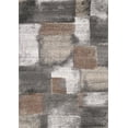 thumbnail image 2 of Rug Branch 3' x 5' (2'8'' x 4'11'') Geometric Indoor Doormat Rug, Blue Grey , Contemporary Modern - Entryway, Hallway, Bathroom, and Kitchen, 2 of 9