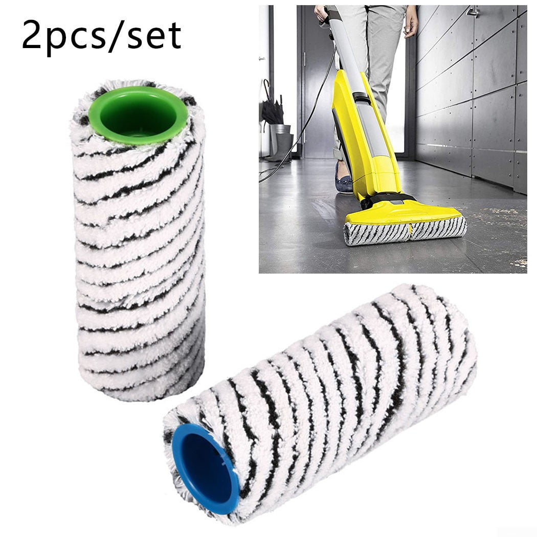 2Pcs Roller Brush Cleaning Main Brush Spare For KARCHER FC3D FC5 Sweeper Cleaner