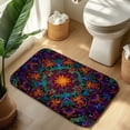 thumbnail image 6 of 1pc Abstract Mandala Absorbent Non-Slip Bathroom Thickened Flannel Rug Decor,Soft,Quick Drying,Suitable For Indoor/outdoor Use,Bathrooms,Bedrooms,Kitchens,Terrace,Laundry Rooms,16"x24", 6 of 7
