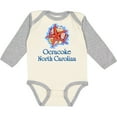 thumbnail image 3 of Inktastic Ocracoke, North Carolina Boys or Girls Long Sleeve Baby Bodysuit, 3 of 5