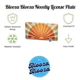 thumbnail image 2 of Retro Vintage Rising Sun Design Metal Novelty License Plate, 2 of 7