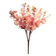 thumbnail image 1 of Artificial Plant Leaf Bouquet Simulation Leaves Branch Home Decor Plastic Cloth Fake Plant, Pink, 1 of 7